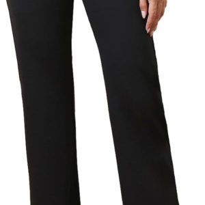 High Waisted Dress Pants for Women Petite/Regular/Tall Straight Leg Pull On Office Work Slacks 28"/29.5"/31.5"