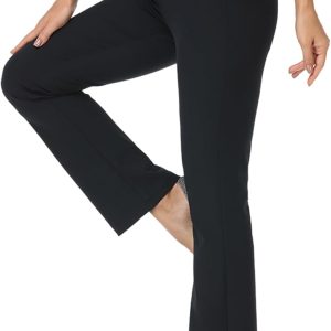 High Waisted Dress Pants for Women Petite/Regular/Tall Bootcut Pull On Yoga Work Slacks Pockets 28"/29.5"/31.5"
