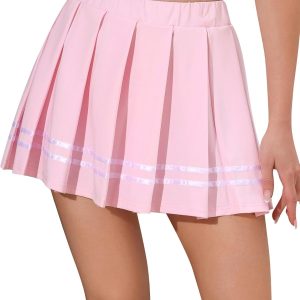 Women's High-Waisted Pleated Mini Skirt